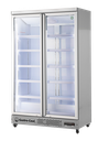 Large Beverage Refrigerator - Kiosk Cooler - Supermarket - LED - silver - GD1050