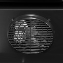 XL Refrigerator with 3 Doors – LED Lighting – 6 Wheels – Black – GD1600