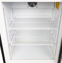 Display Freezer with glass door and illuminated display - black - GCDF72