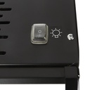 Display Freezer with glass door and illuminated display - black - GCDF72