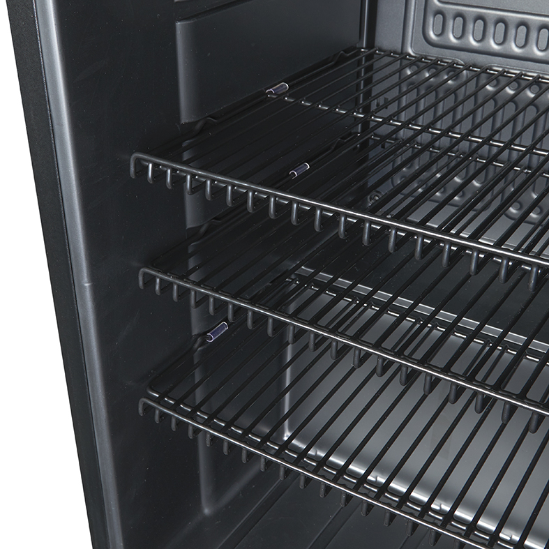 Bottle Cooler with glass door - black - high-performance LED - GCKW65
