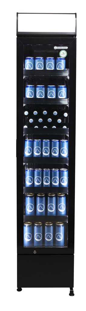 Slimline Display Cooler - black - power LED - GCDC130