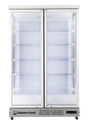 Large Beverage Refrigerator - Kiosk Cooler - Supermarket - LED - silver - GD1050