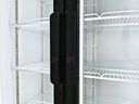 Large Beverage Refrigerator for Supermarkets - With Two Doors, 4 Wheels, LED, Advertisement Display - GCDC600