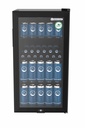 Nevera de botellas con puerta de vidrio - gastronomía - bar - negro - LED - GCKW90