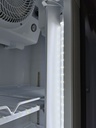 Large Beverage Refrigerator for Supermarkets - With Two Doors, 4 Wheels, LED, Advertisement Display - GCDC600