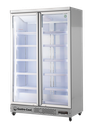 Large Beverage Refrigerator - Kiosk Cooler - Supermarket - LED - silver - GD1050