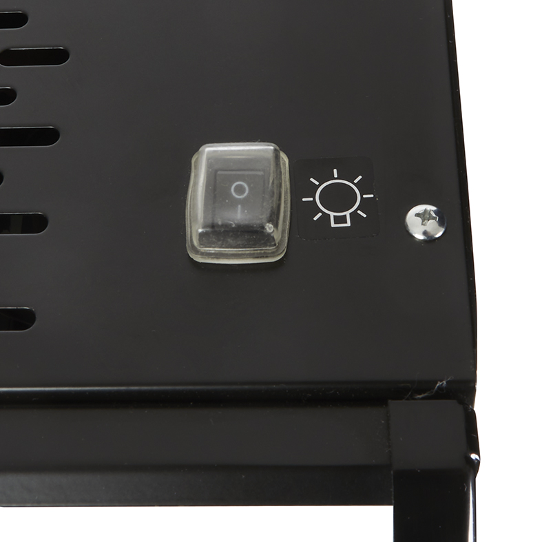Display Freezer with glass door and illuminated display - black - GCDF72