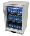 Glass Door Cooler - for installation in counters - silver - GCUC100