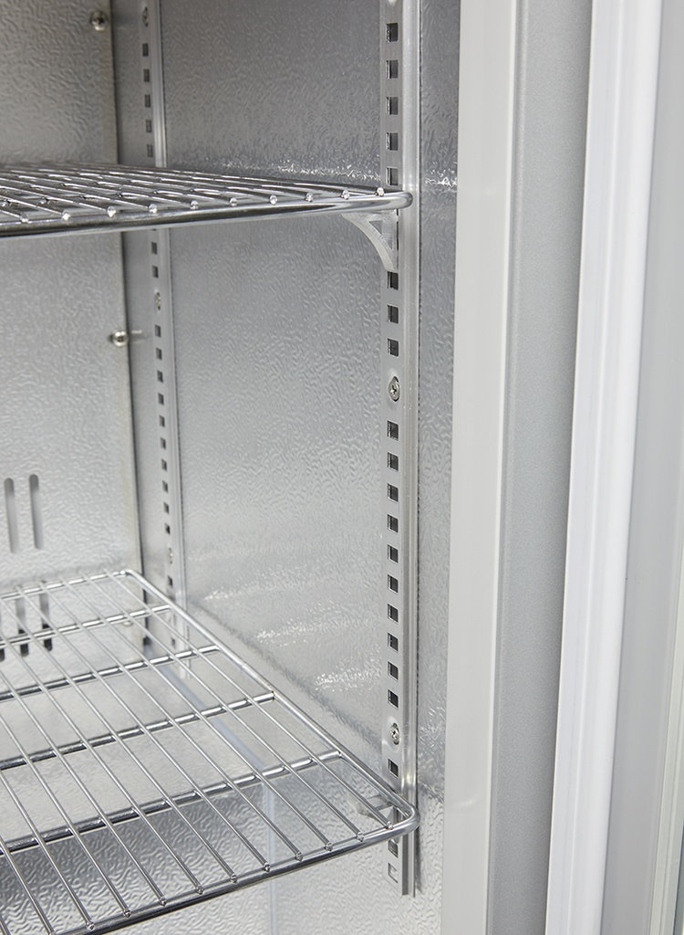Glass Door Cooler - for installation in counters - silver - GCUC100