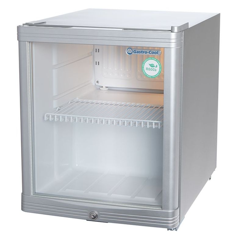 Glass Door Cooler - mini - silver - GCKW50