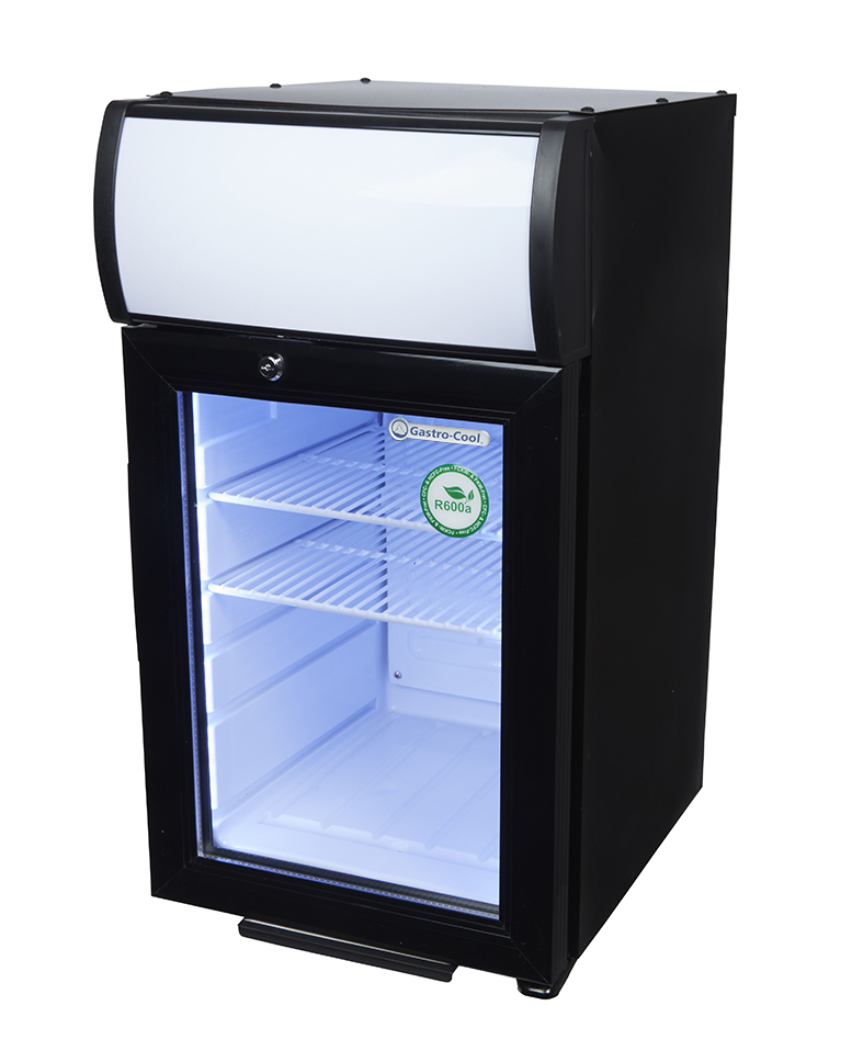 Gastro-Cool - Display Cooler - mini - black/white - super LED - GCDC25