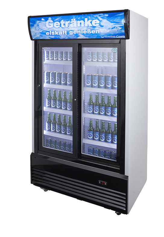 Beverage Cooler with double door - extra wide - hinged door - GCDC800HD
