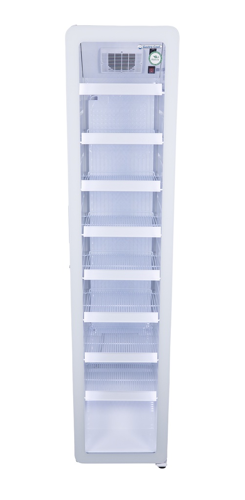 Bottle Cooler - slim - round shape - white - LED - GCGD175