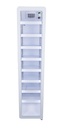 Bottle Cooler - slim - round shape - white - LED - GCGD175