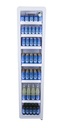 Bottle Cooler - slim - round shape - white - LED - GCGD175