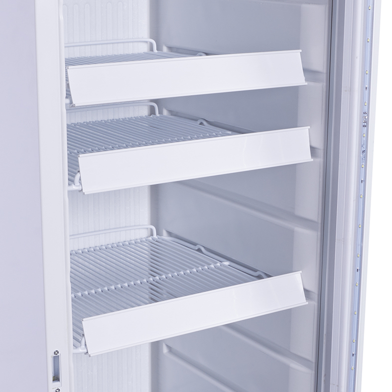 Bottle Cooler - slim - round shape - white - LED - GCGD175