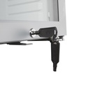 Mini fridge for petrol stations or gastronomy - Mini refrigerator - silver - GCKW25