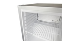 Mini fridge for petrol stations or gastronomy - Mini refrigerator - silver - GCKW25