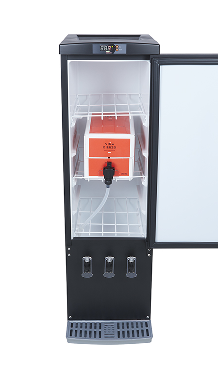 Bag-in-Box Dispenser Cooler for wine - black - 3x10 litres - GCBIB110