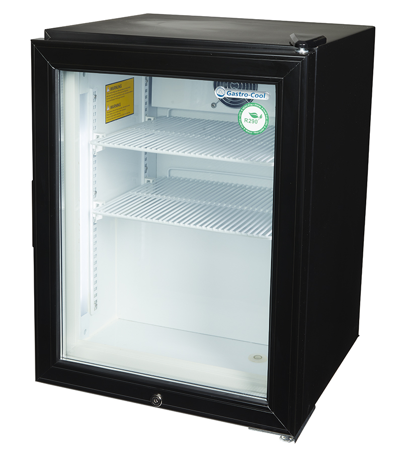Freezer small with glass door - POS - for ice cream - black - GCGW50