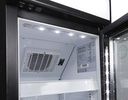 Bottle Cooler - slim - advertising - black/white - LED - GCDC130