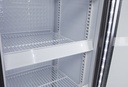 Bottle Cooler - slim - advertising - black/white - LED - GCDC130