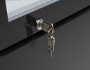 Bottle Cooler - slim - advertising - black/white - LED - GCDC130