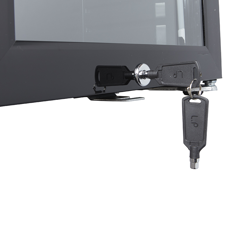 Gastro-Cool - Back Bar Cooler - small - black - super LED - GCKW25