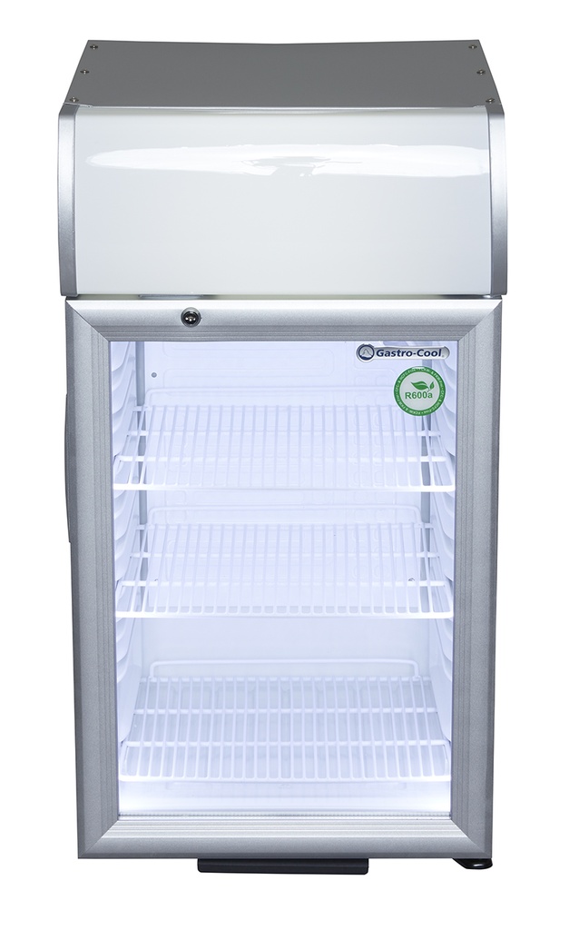 Cooler with display - silver - LED - GCDC50