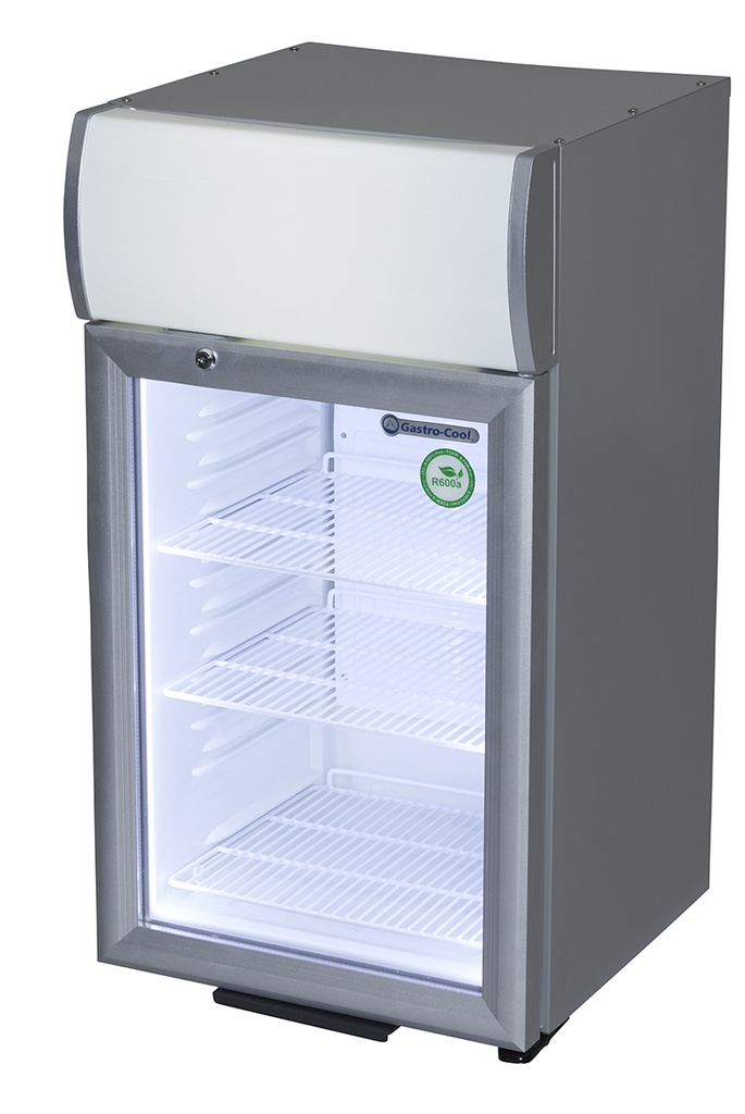 Cooler with display - silver - LED - GCDC50
