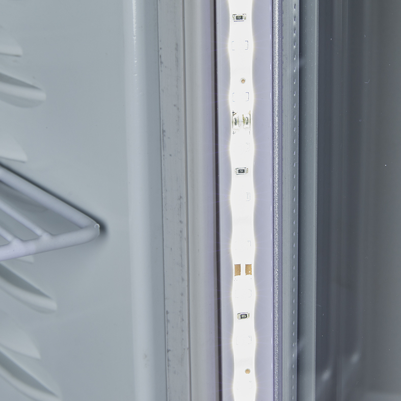 Cooler with display - silver - LED - GCDC50