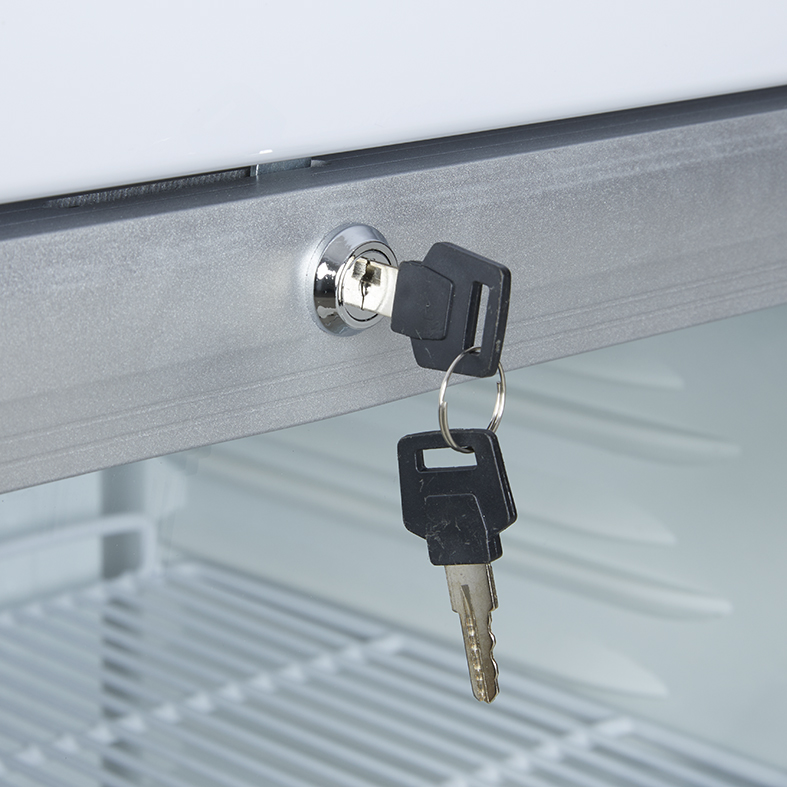 Cooler with display - silver - LED - GCDC50
