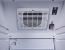 Slimline Bottle Cooler - retro look - vintage - glass door - white - GCGD135