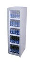 Slimline Bottle Cooler - retro look - vintage - glass door - white - GCGD135