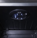 Glass Door Cooler for bottles - black - GCGD155