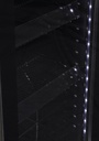 Retro Cooler with glass door - Slimcooler - black - GCGD175