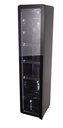 Retro Cooler with glass door - Slimcooler - black - GCGD175