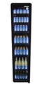 Retro Cooler with glass door - Slimcooler - black - GCGD175