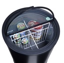 Round freezer for ice cream and advertising - POS - supermarket - GCPF80