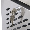 Gastro-Cool - black cooler with glass door - fan-assisted - large - GCGD300