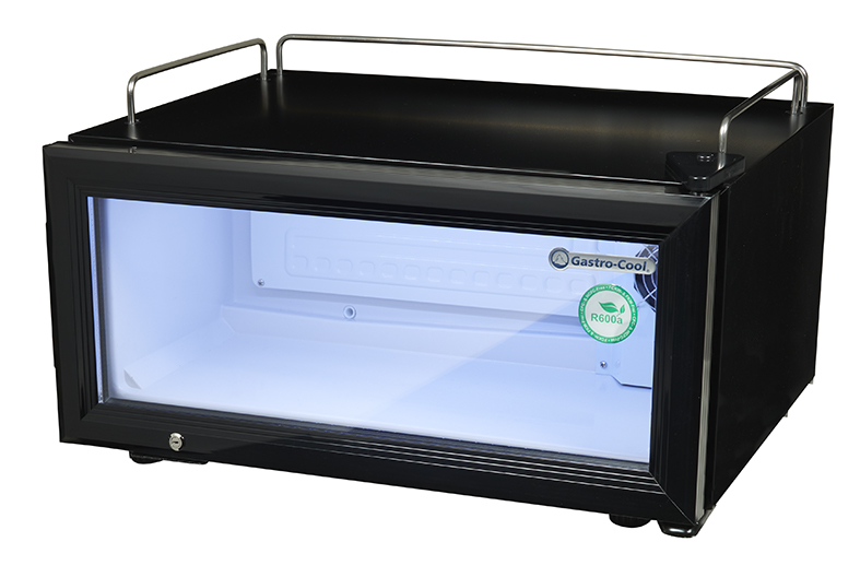 [240200] Getränkekühlschrank - flach - 30 cm - für den Impulskauf - schwarz GCGD15