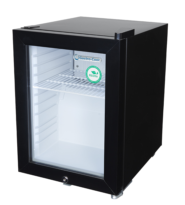[247201] Thekenkühlschrank - mini - für POS Werbung - schwarz/weiß - GCKW25