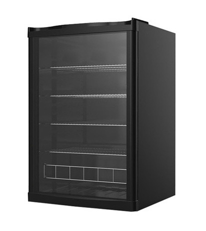 [248100] Nevera Expositora 130L, Boteller, Porta de Vidre, Negre - GCGD155