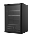 Glass Door Cooler for bottles - black - GCGD155