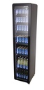Retro Cooler with glass door - Slimcooler - black - GCGD175