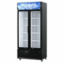 Nevera Expositora 487L, Doble Puerta Autocierre, Ventilada, LED - GCDC600