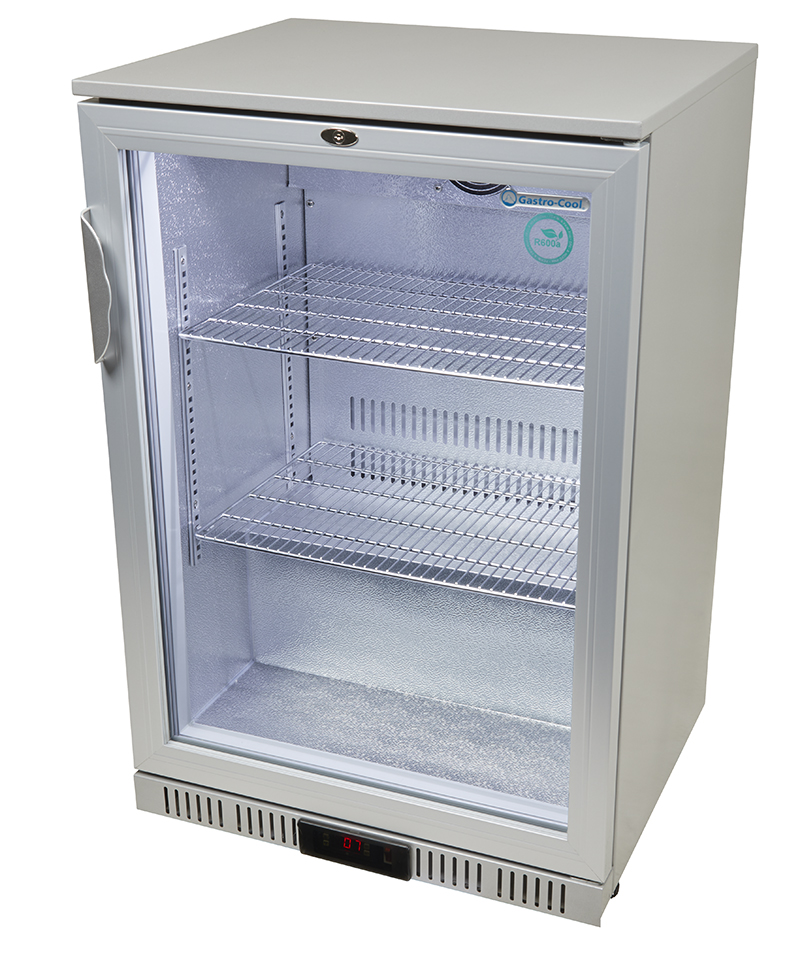 [215403] Nevera Bajo Mostrador 138L, Acero, Termostato Digital, Autocierre - GCUC100
