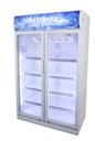 Nevera per a quiosc - dues portes de vidre - LED - GCDC1050