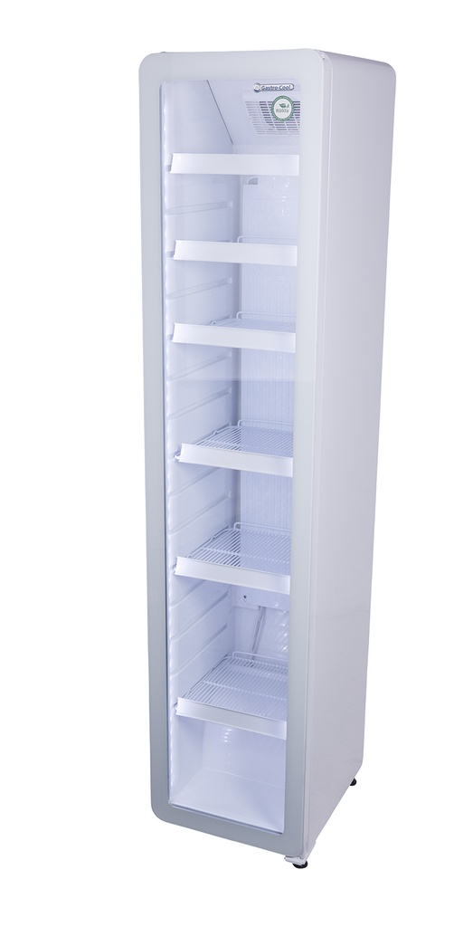 [255500] Flaschenkühlschrank - schmal - abgerundet - weiss - LED - GCGD175